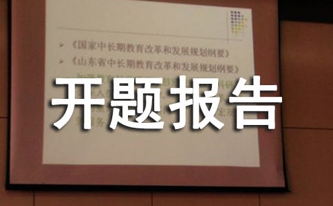 計算機開題報告