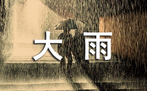 大雨來了作文