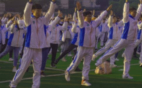 做早操的看圖寫話